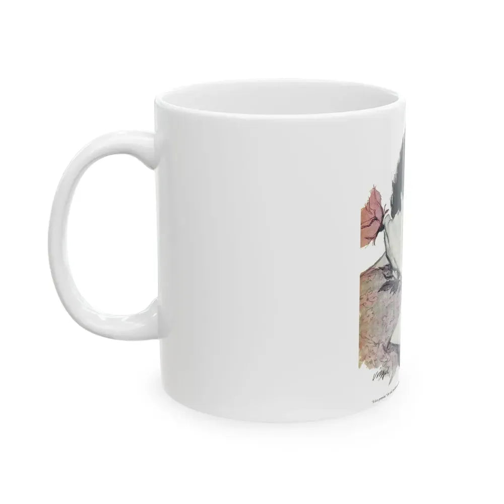 Enchanted Interlude, Woman's Day, September 1959 - White Coffee Mug - Go Mug Yourself