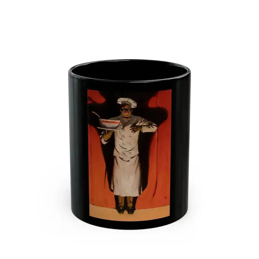 Encore, Cream of Wheat ad illustration, 1908 - Black Coffee Mug 11oz - Go Mug Yourself