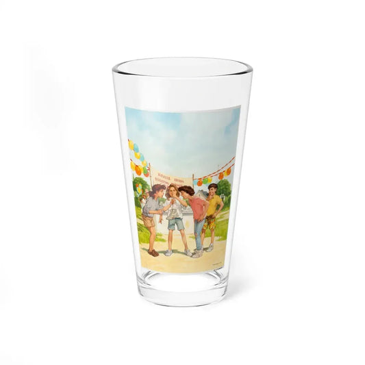 Encyclopedia Brown and the Case of the Disgusting Sneakers (HarperCollins, 1990) - Pint Glass 16oz 16oz - Go Mug Yourself