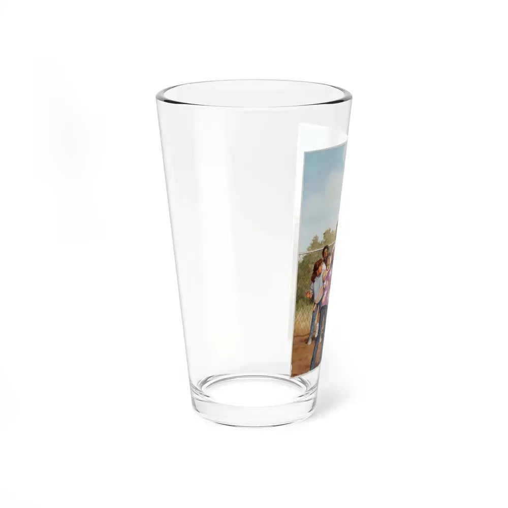 Encyclopedia Brown and the Case of the Treasure Hunt, Paperback 17 Cover (Scholastic, 1989) - Pint Glass 16oz - Go Mug Yourself