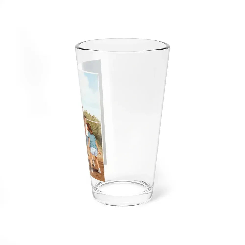 Encyclopedia Brown and the Case of the Treasure Hunt, Paperback 17 Cover (Scholastic, 1989) - Pint Glass 16oz - Go Mug Yourself