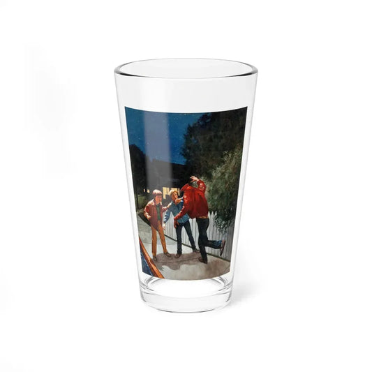 Encyclopedia Brown Shows the Way, Painted Cover (Scholastic Books, c. 1991) - Pint Glass 16oz 16oz - Go Mug Yourself