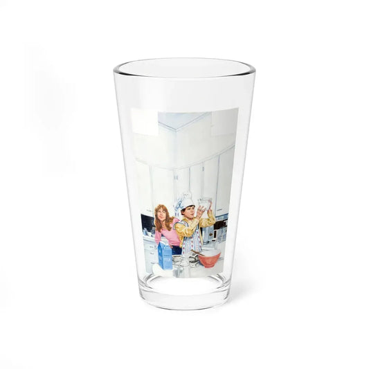 Encyclopedia Brown Takes the Cake, Painted Cover (Scholastic Books, 1991) - Pint Glass 16oz 16oz - Go Mug Yourself