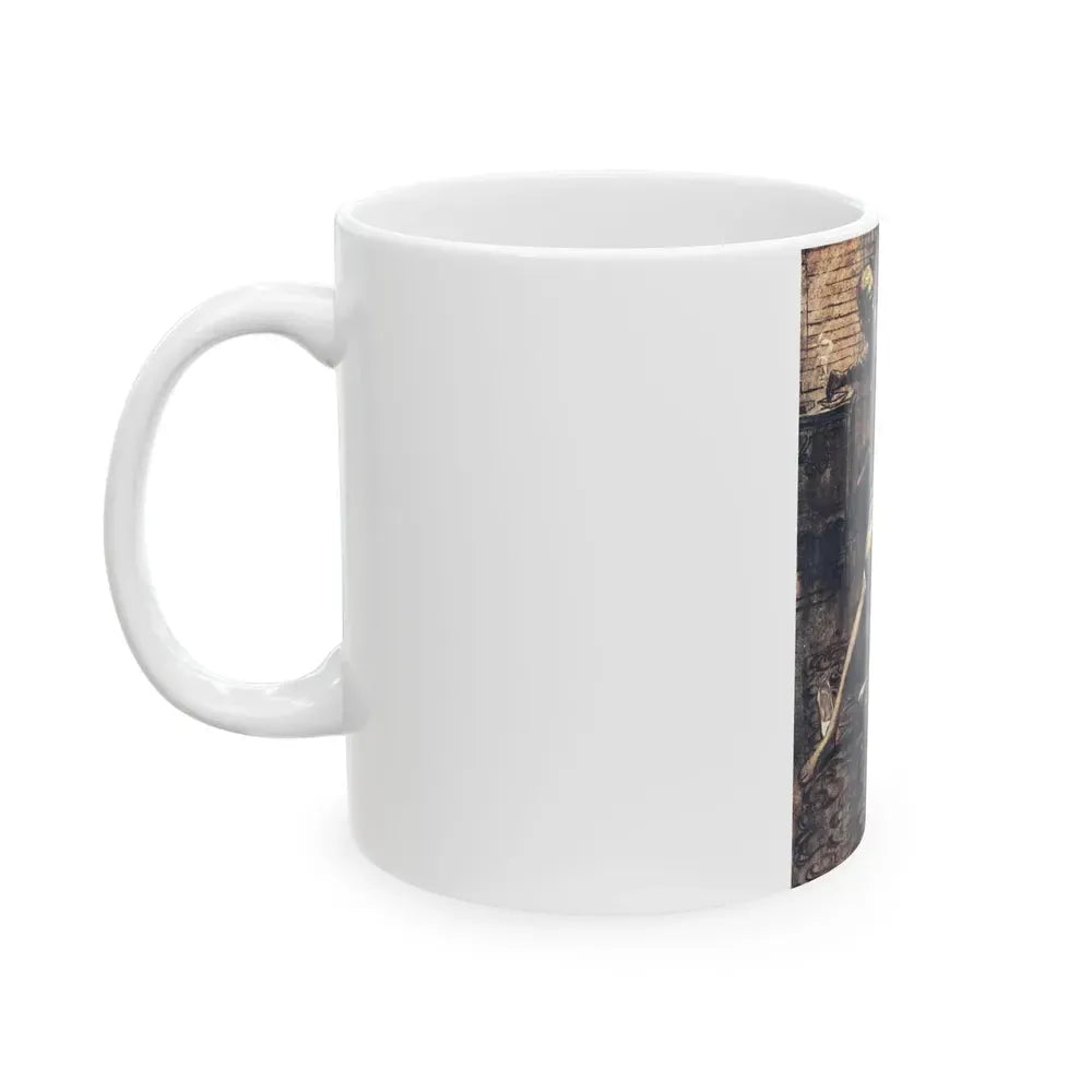 End of Night (1), Cosmopolitan, May 1960 - White Coffee Mug - Go Mug Yourself