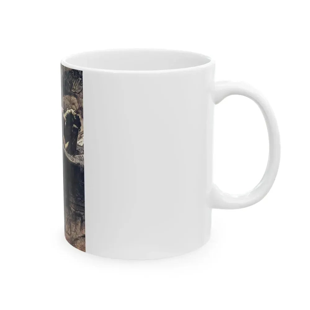 End of Night (1), Cosmopolitan, May 1960 - White Coffee Mug - Go Mug Yourself