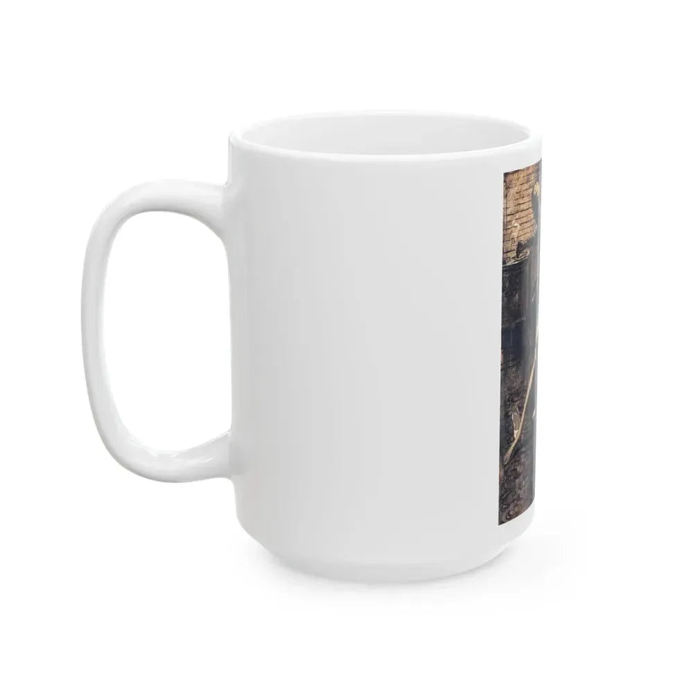End of Night (1), Cosmopolitan, May 1960 - White Coffee Mug - Go Mug Yourself