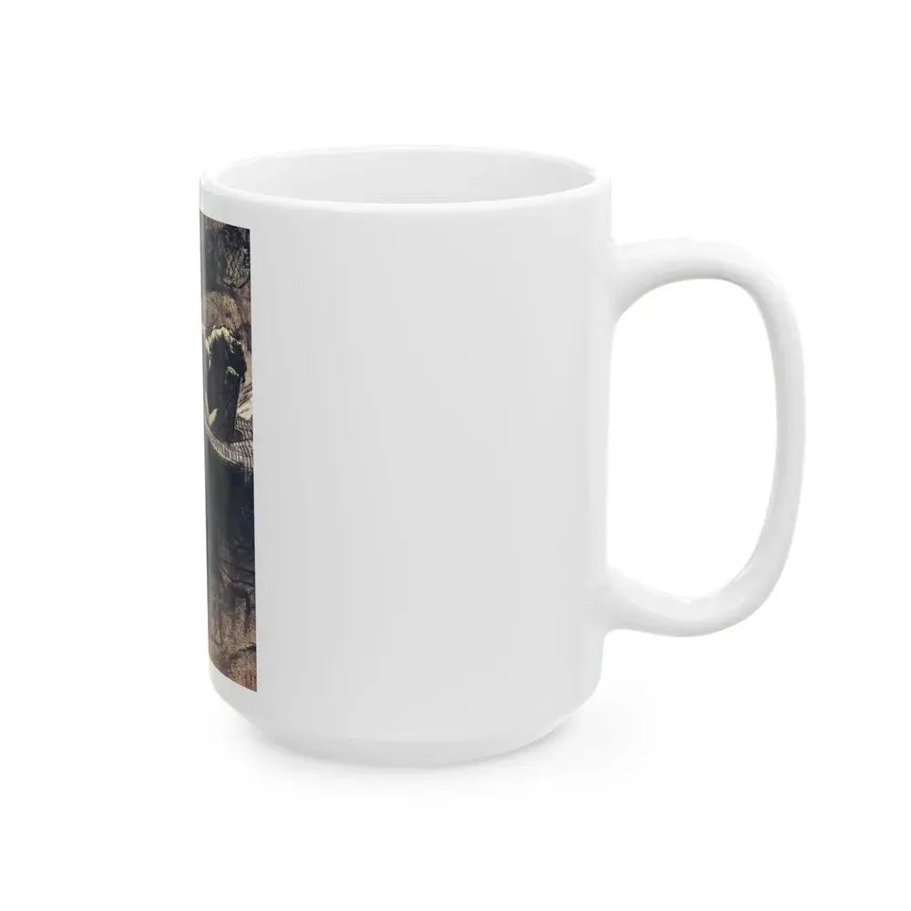 End of Night (1), Cosmopolitan, May 1960 - White Coffee Mug - Go Mug Yourself