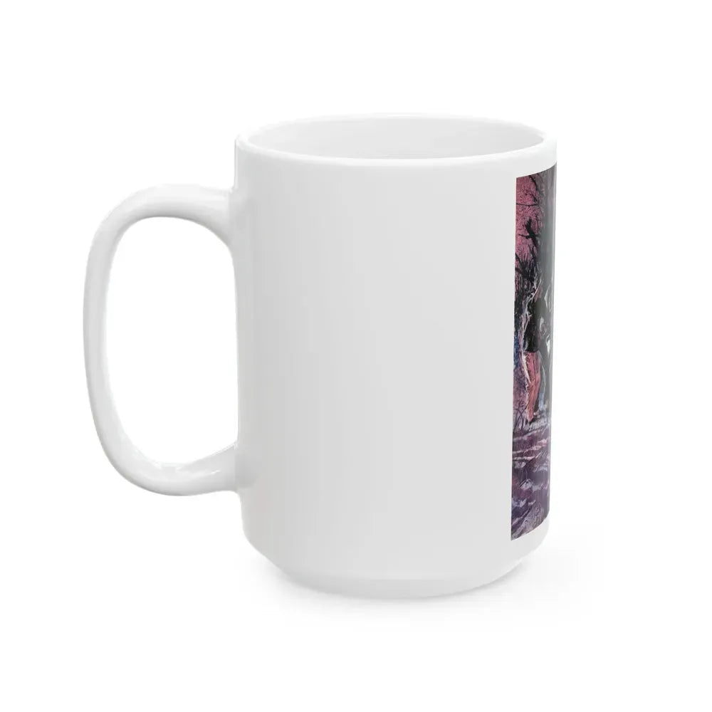 End of Night (2), Cosmopolitan, May 1960 - White Coffee Mug - Go Mug Yourself