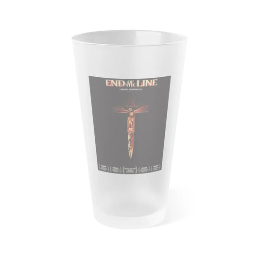 END OF THE LINE (2) 1987 Movie Poster - Frosted Pint Glass 16oz-16oz-Frosted-Go Mug Yourself