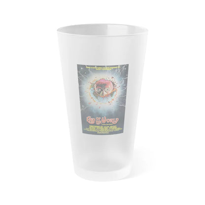 END OF THE WORLD 1977 Movie Poster - Frosted Pint Glass 16oz-16oz-Frosted-Go Mug Yourself