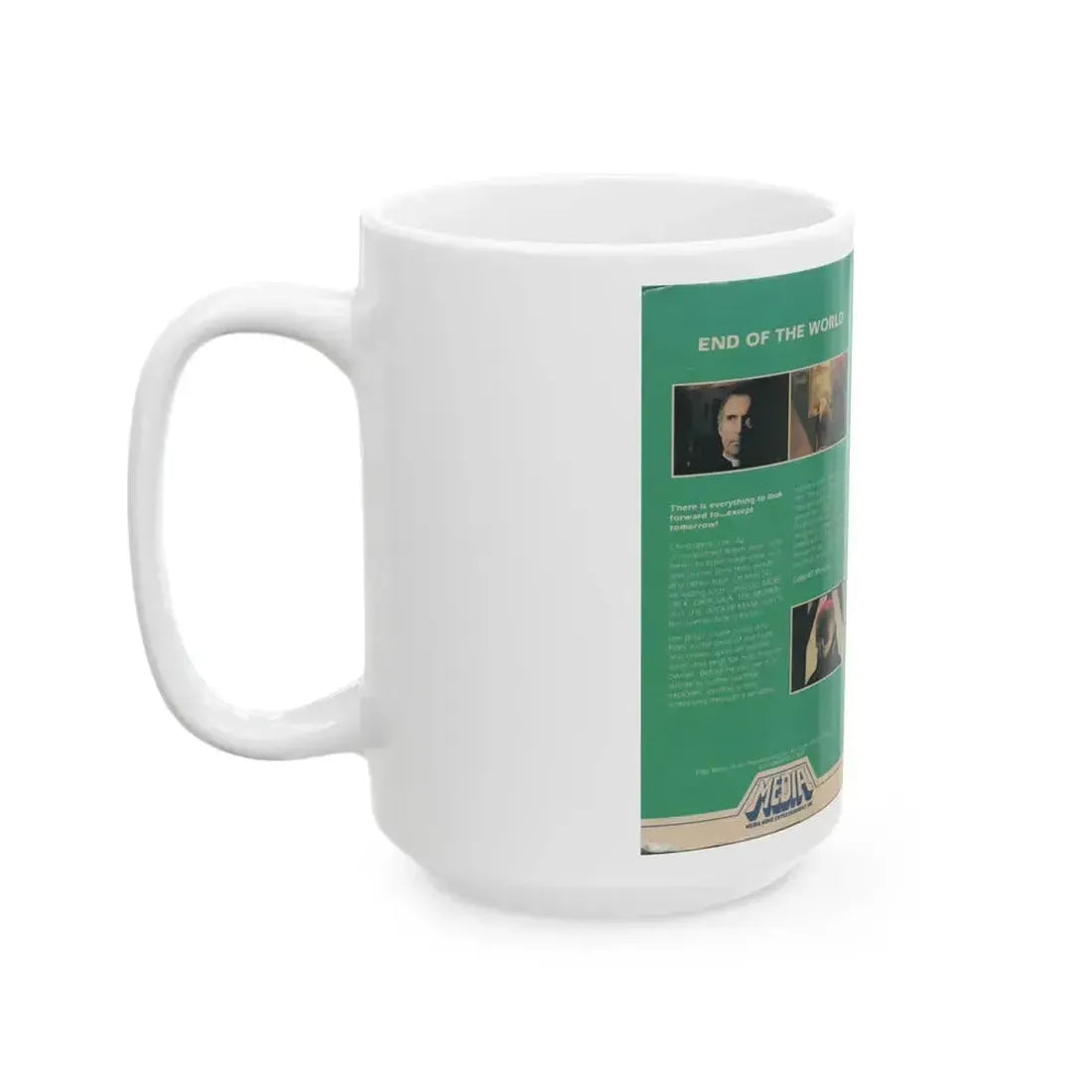 END OF THE WORLD (VHS COVER) - White Coffee Mug - Go Mug Yourself