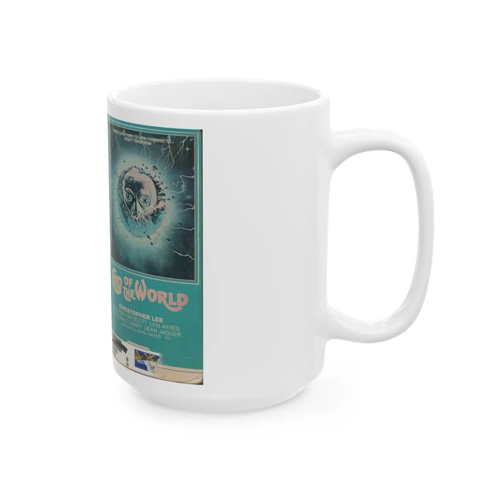 END OF THE WORLD (VHS COVER) - White Coffee Mug-Go Mug Yourself