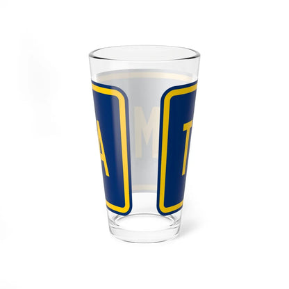 End plate county es (Puerto Rico) (Road Sign) Pint Glass 16oz - Go Mug Yourself