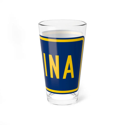 End plate county es (Puerto Rico) (Road Sign) Pint Glass 16oz - Go Mug Yourself