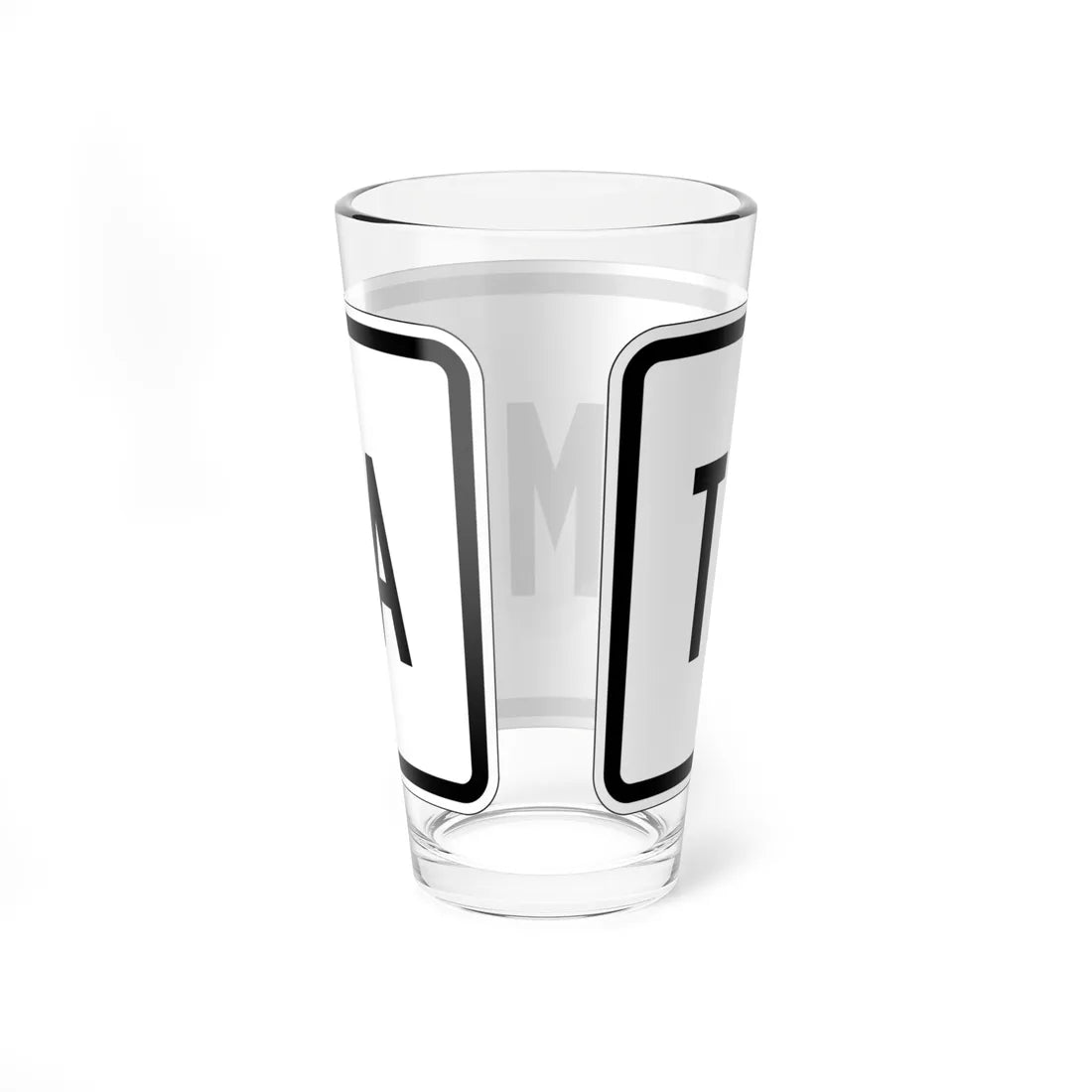 End plate es (Puerto Rico) (Road Sign) Pint Glass 16oz - Go Mug Yourself