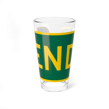 End plate GSP (New Jersey) (Road Sign) Pint Glass 16oz 16oz - Go Mug Yourself