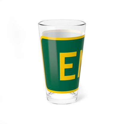 End plate GSP (New Jersey) (Road Sign) Pint Glass 16oz - Go Mug Yourself