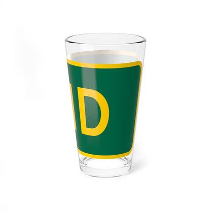End plate GSP (New Jersey) (Road Sign) Pint Glass 16oz - Go Mug Yourself