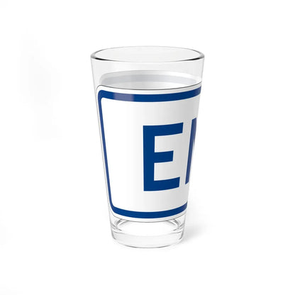 End plate South Carolina (South Carolina) (Road Sign) Pint Glass 16oz - Go Mug Yourself