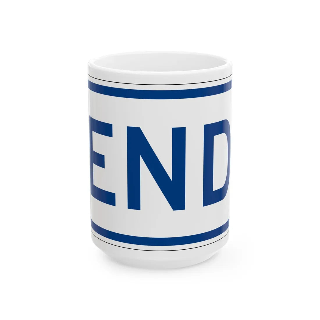 End plate South Carolina (South Carolina) (Road Sign) White Coffee Mug 15oz - Go Mug Yourself