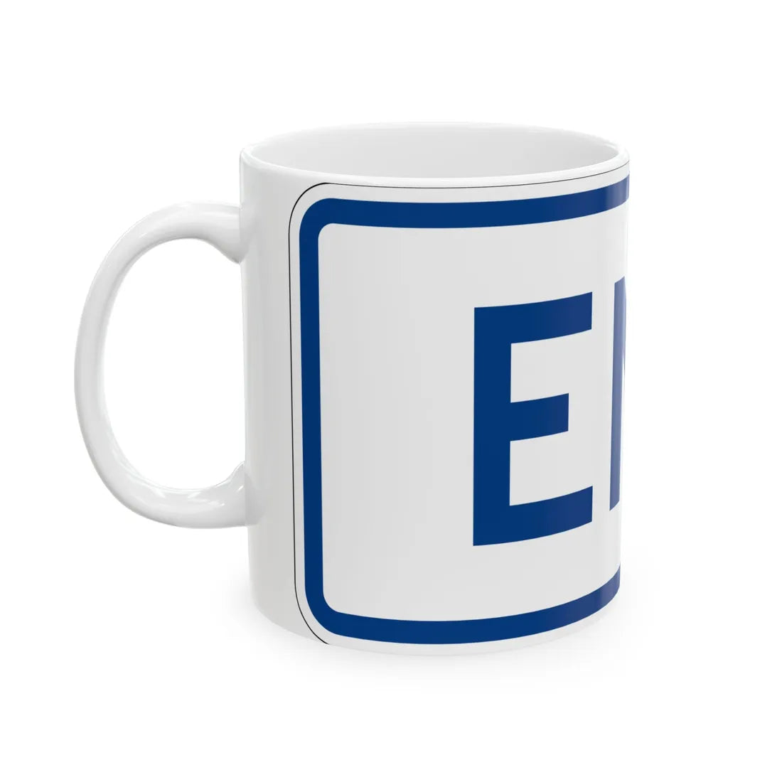 End plate South Carolina (South Carolina) (Road Sign) White Coffee Mug - Go Mug Yourself