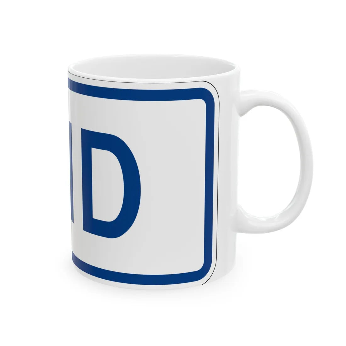 End plate South Carolina (South Carolina) (Road Sign) White Coffee Mug - Go Mug Yourself