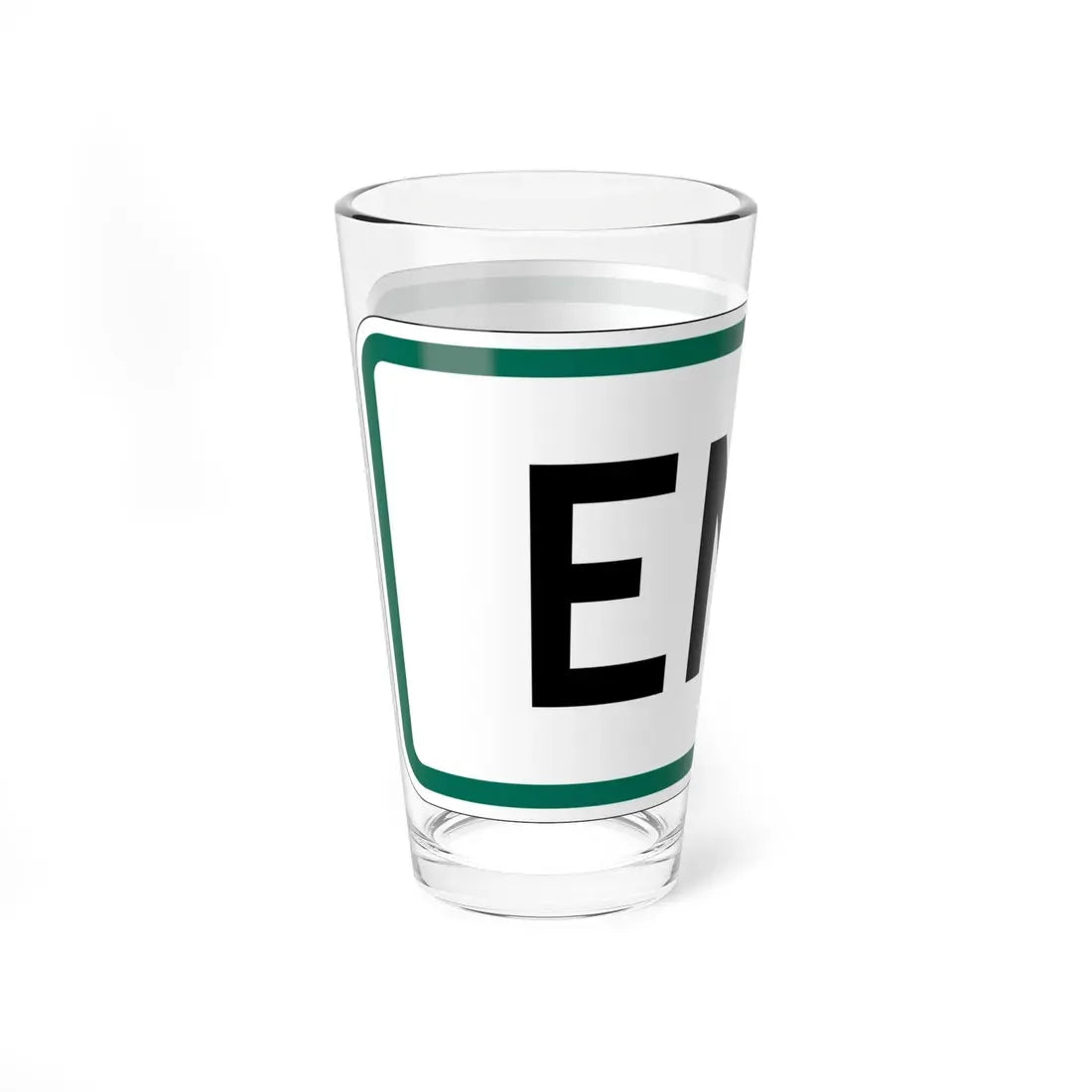 End plate South Dakota (South Dakota) (Road Sign) Pint Glass 16oz - Go Mug Yourself