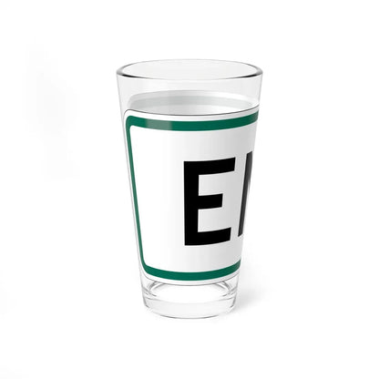 End plate South Dakota (South Dakota) (Road Sign) Pint Glass 16oz - Go Mug Yourself