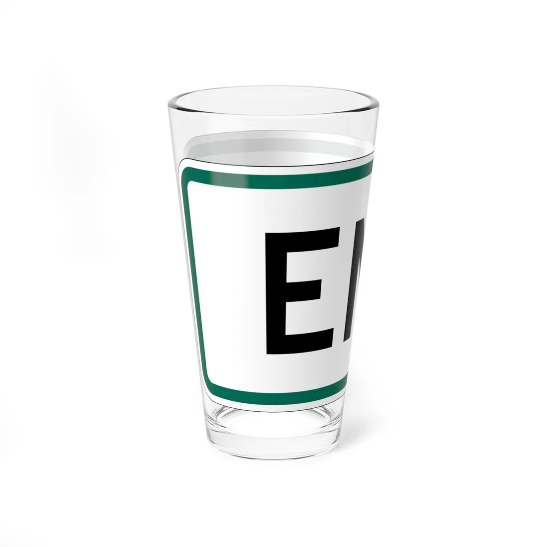 End plate South Dakota (South Dakota) (Road Sign) Pint Glss 16oz - Go Mug Yourself