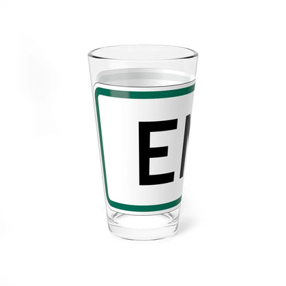 End plate South Dakota (South Dakota) (Road Sign) Pint Glss 16oz - Go Mug Yourself