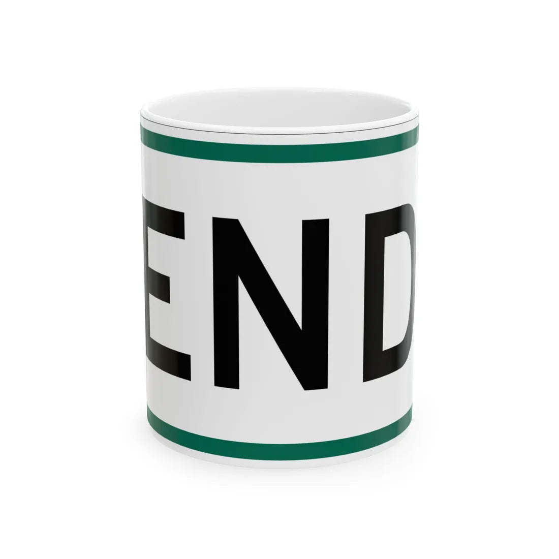 End plate South Dakota (South Dakota) (Road Sign) White Coffee Mug 11oz - Go Mug Yourself
