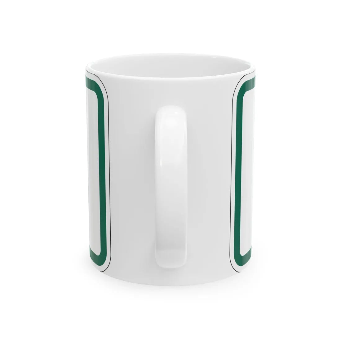 End plate South Dakota (South Dakota) (Road Sign) White Coffee Mug - Go Mug Yourself