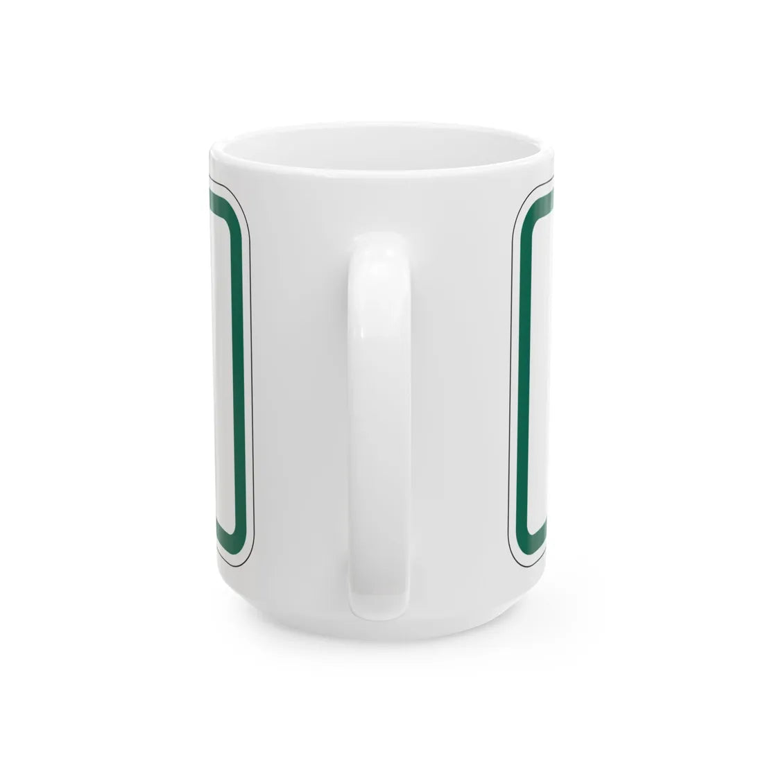 End plate South Dakota (South Dakota) (Road Sign) White Coffee Mug - Go Mug Yourself