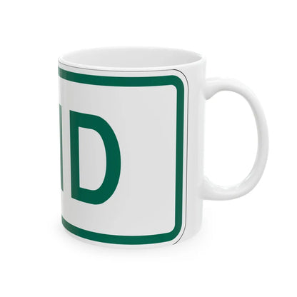 End plate Vermont (Vermont) (Road Sign) White Coffee Mug - Go Mug Yourself