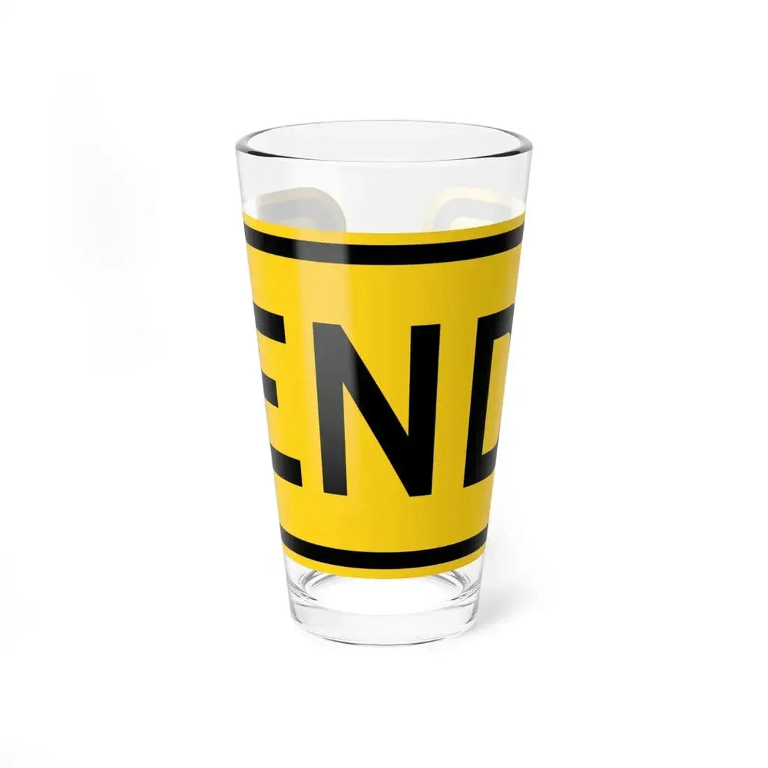 End plate Wyoming (Wyoming) (Road Sign) Pint Glass 16oz 16oz - Go Mug Yourself