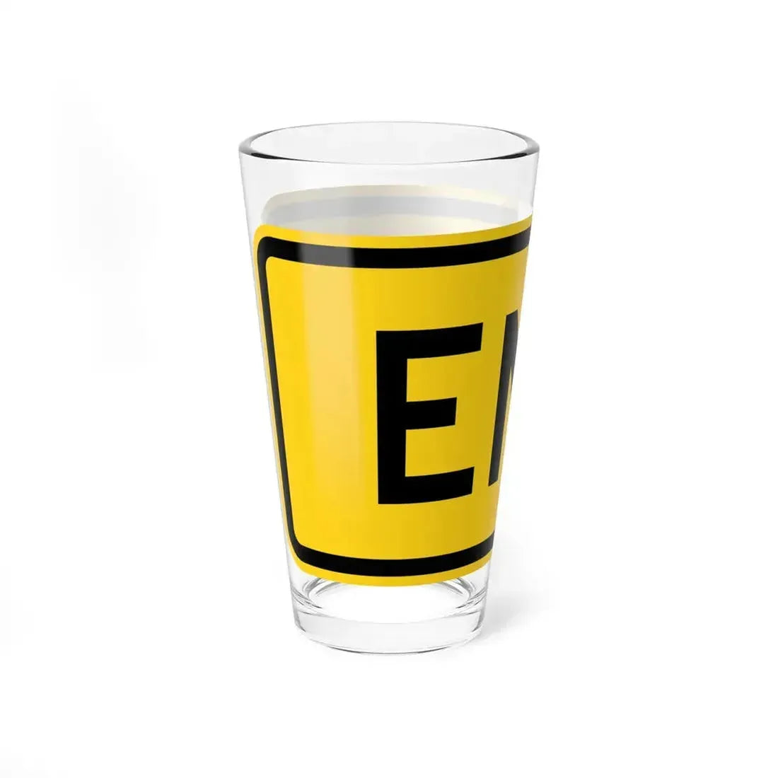 End plate Wyoming (Wyoming) (Road Sign) Pint Glass 16oz - Go Mug Yourself