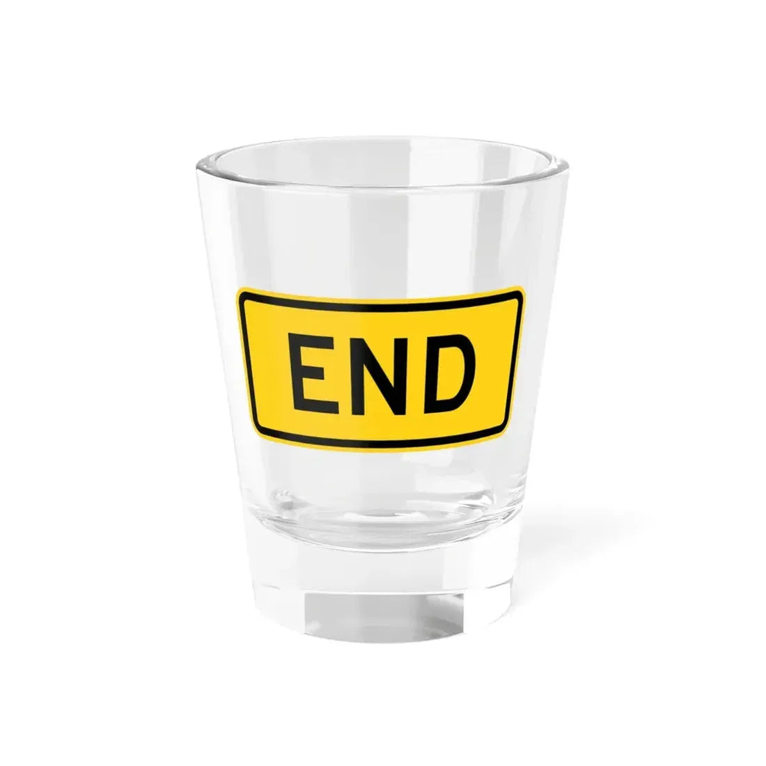 End plate Wyoming (Wyoming) (Road Sign) Shot Glass 1.5oz 1.5oz - Go Mug Yourself
