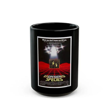 ENDANGERED SPECIES 1982 Movie Poster - Black Coffee Mug 15oz - Go Mug Yourself