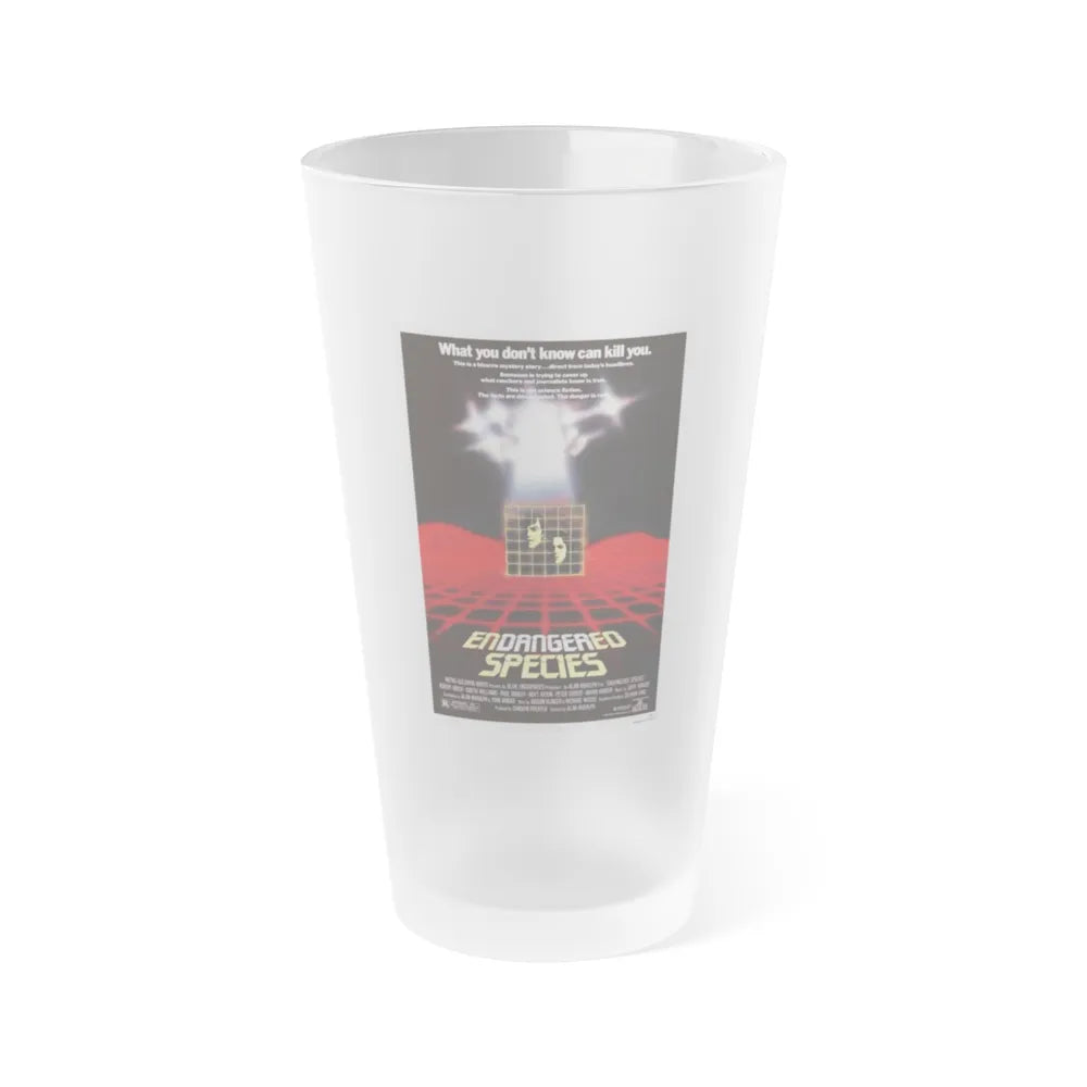 ENDANGERED SPECIES 1982 Movie Poster - Frosted Pint Glass 16oz-16oz-Frosted-Go Mug Yourself