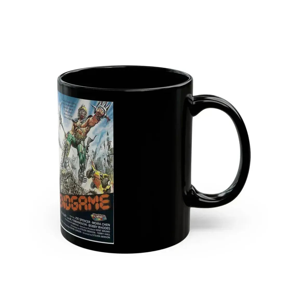 ENDGAME HEM VIDEO FILMS (VHS COVER) - Black Coffee Mug - Go Mug Yourself