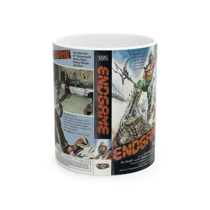 ENDGAME HEM VIDEO FILMS (VHS COVER) - White Coffee Mug 11oz - Go Mug Yourself
