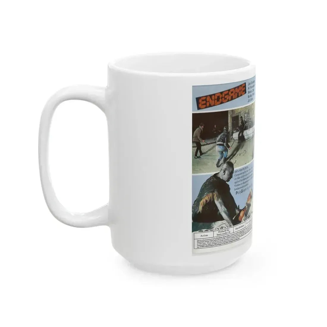 ENDGAME HEM VIDEO FILMS (VHS COVER) - White Coffee Mug - Go Mug Yourself