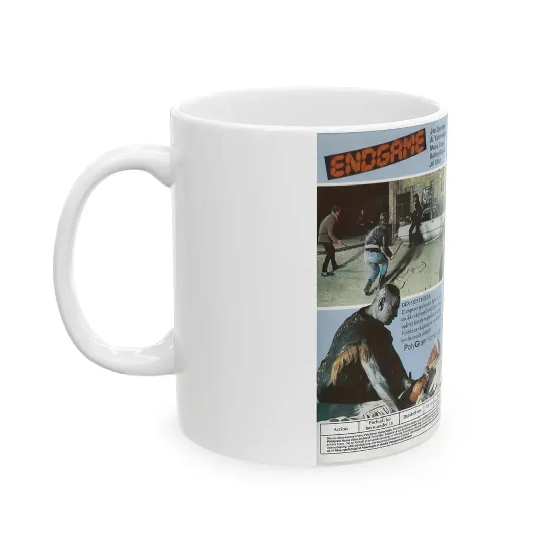 ENDGAME HEM VIDEO FILMS (VHS COVER) - White Coffee Mug - Go Mug Yourself