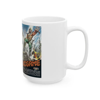 ENDGAME HEM VIDEO FILMS (VHS COVER) - White Coffee Mug-Go Mug Yourself