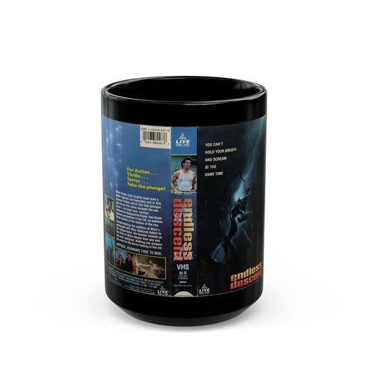 ENDLESS DESCENT (VHS COVER) - Black Coffee Mug-15oz-Go Mug Yourself