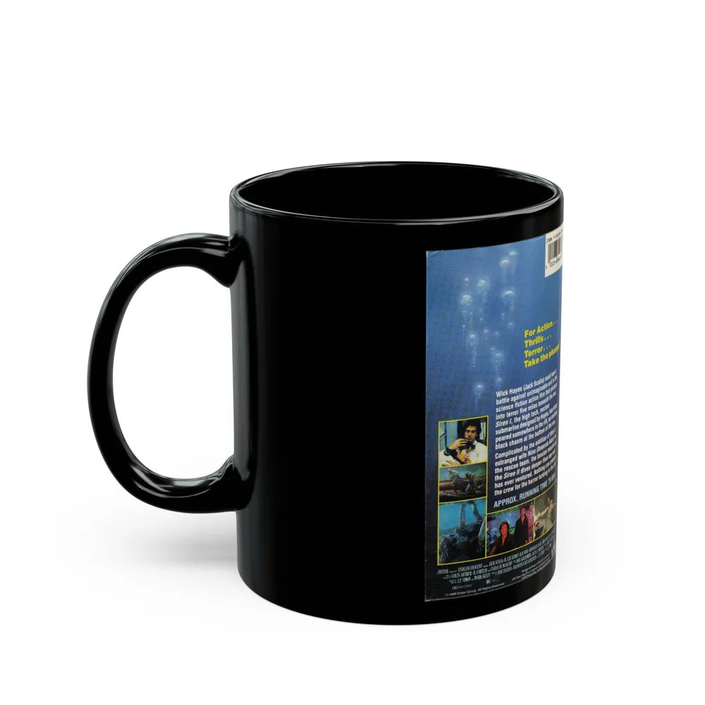 ENDLESS DESCENT (VHS COVER) - Black Coffee Mug-Go Mug Yourself