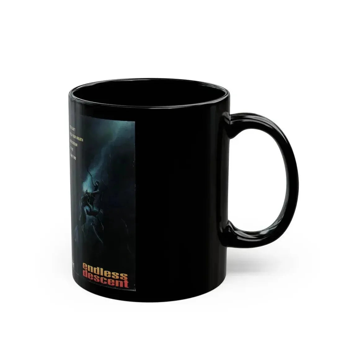 ENDLESS DESCENT (VHS COVER) - Black Coffee Mug - Go Mug Yourself
