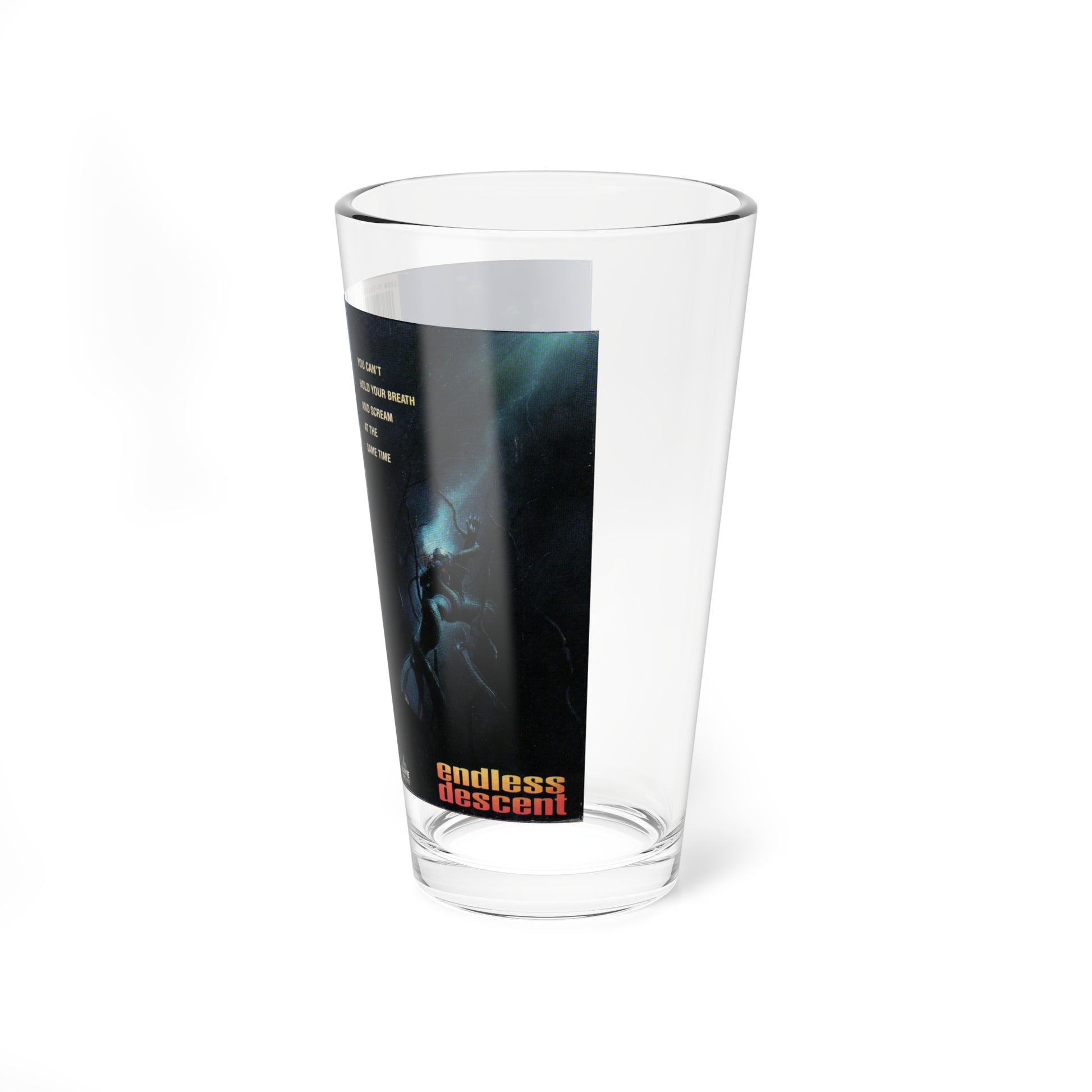 ENDLESS DESCENT (VHS COVER) Pint Glass 16oz-Go Mug Yourself