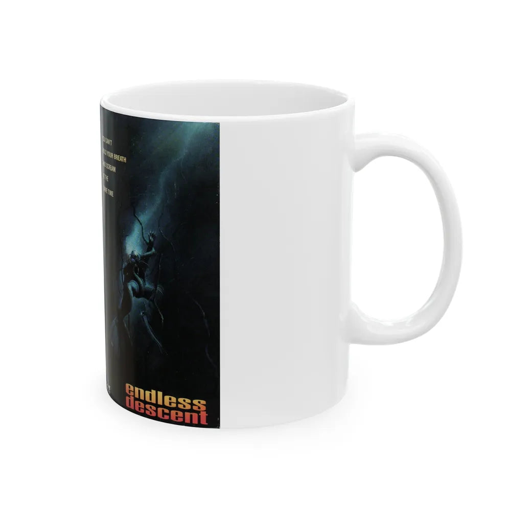 ENDLESS DESCENT (VHS COVER) - White Coffee Mug-Go Mug Yourself