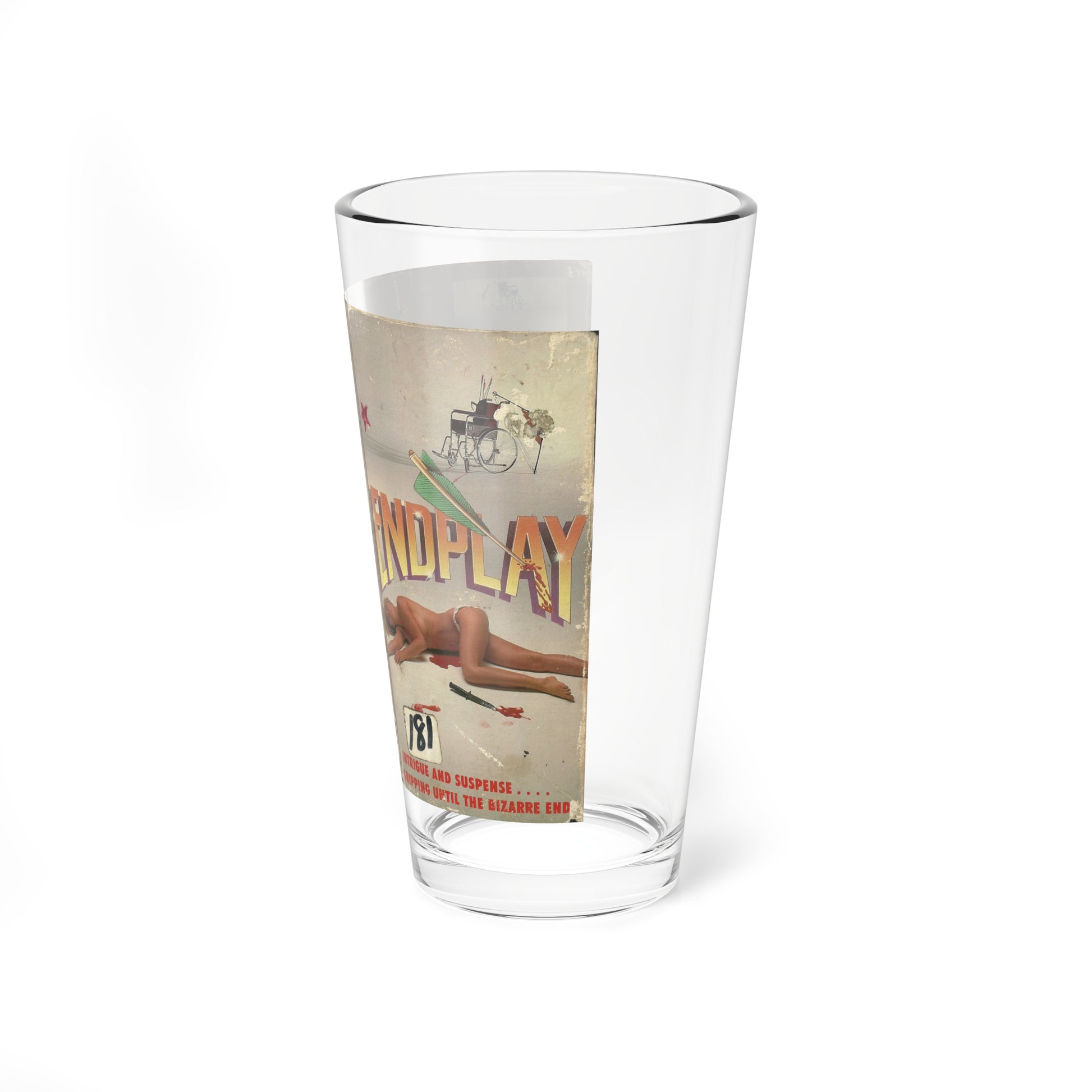 ENDPLAY (VHS COVER) Pint Glass 16oz-Go Mug Yourself